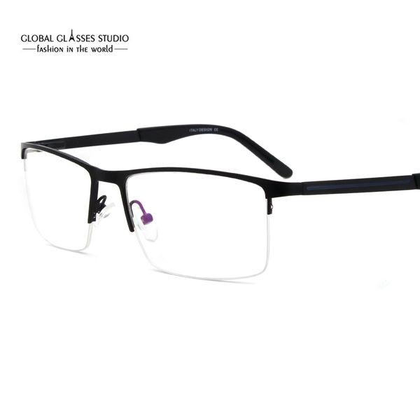 fashion over sized half frame classic design men metal optical eyeglass frames with acetate tip 5067, Silver
fashion over sized half frame classic design men metal optical eyeglass frames with acetate tip 5067, Silver