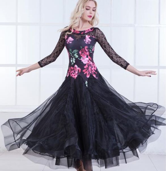 ballroom dress waltz modern dance dress ballroom dance competition dresses standard dancing clothes tango, Black;red
ballroom dress waltz modern dance dress ballroom dance competition dresses standard dancing clothes tango, Black;red