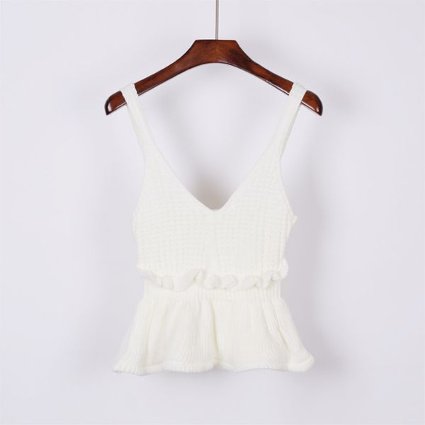 Acrylic Sexy Stretchable Knit V Neck Crop Cami Tops Summer Style Vogue Plain Women Sexy Spaghetti Strap Camisole Tank Shirt
Acrylic Sexy Stretchable Knit V Neck Crop Cami Tops Summer Style Vogue Plain Women Sexy Spaghetti Strap Camisole Tank Shirt