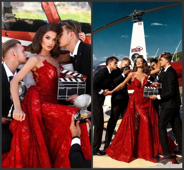 2019 new red overskirts evening dresses illusion neck full lace appliqued pageant guest formal dress custom made prom gowns 2018, Black;red
2019 new red overskirts evening dresses illusion neck full lace appliqued pageant guest formal dress custom made prom gowns 2018, Black;red