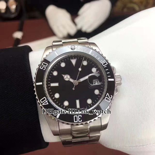 new watch 40mm black dial ceramic bezel 116610ln 116610 automatic men's watch asian 2813 movement gents watches steel hand, Slivery;brown
new watch 40mm black dial ceramic bezel 116610ln 116610 automatic men's watch asian 2813 movement gents watches steel hand, Slivery;brown