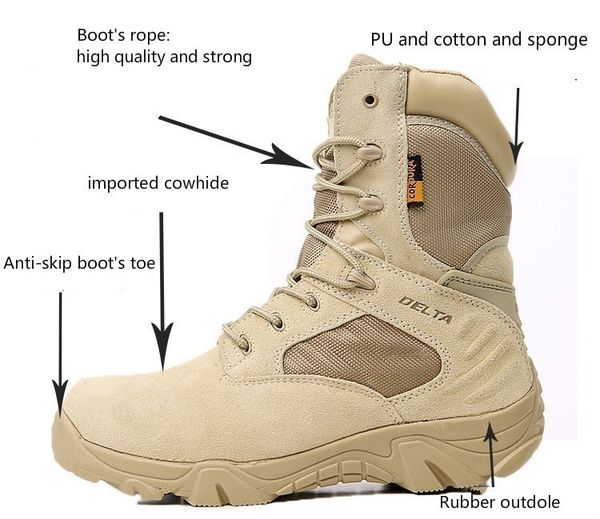 мужчины military army boots zipper boots тактический delta desert combat boats открытый обувь snow boots охота trekking походные кожаные бот, Black 
мужчины military army boots zipper boots тактический delta desert combat boats открытый обувь snow boots охота trekking походные кожаные бот, Black