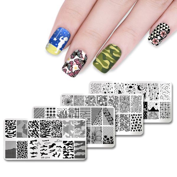ur sugar rectangle stamping template rose sunflower floral spring manicure nail art diy plate, White
ur sugar rectangle stamping template rose sunflower floral spring manicure nail art diy plate, White