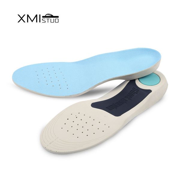 

xmistuo memory foam men/women ortcs arch support orthopedic insoles basketball sport athletic high resilient shoe pads pain, Black