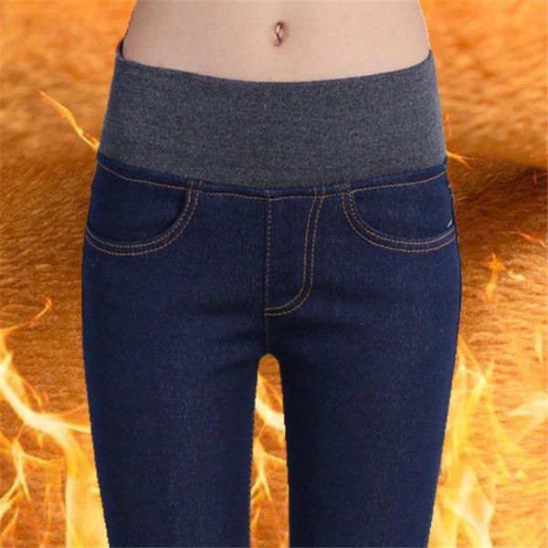 2018 winter warm jeans for women thick pants female stretch elastic fashion high waist jeans femme denim skinny denim trousers, Blue
2018 winter warm jeans for women thick pants female stretch elastic fashion high waist jeans femme denim skinny denim trousers, Blue