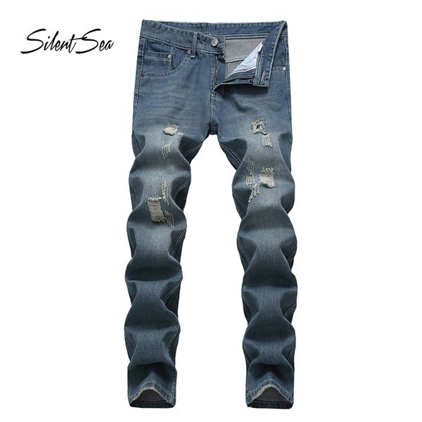 silentsea men jeans straight casual scratched slim fit male jeans man stretch denim pants trousers classic cowboy pants, Blue
silentsea men jeans straight casual scratched slim fit male jeans man stretch denim pants trousers classic cowboy pants, Blue