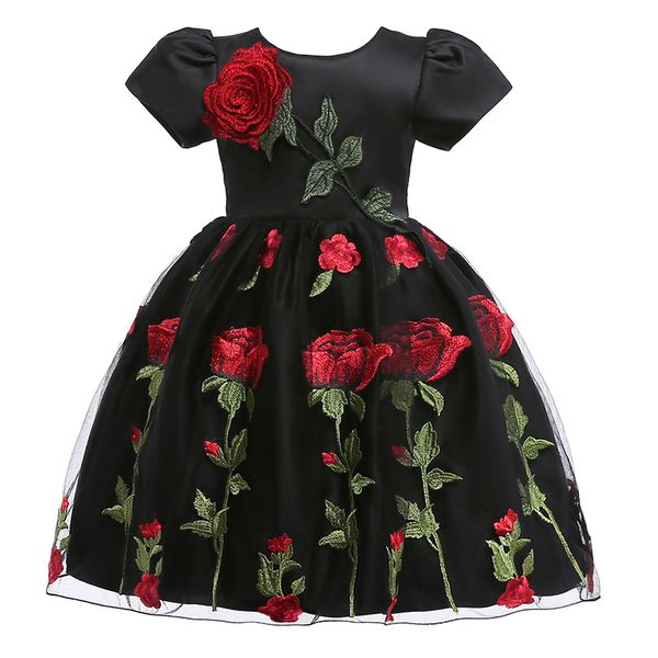 baby girl dresses halloween costumes embroidery rose flower girls princess dress formal party dress elegant short sleeve black frock dress, Red;yellow
baby girl dresses halloween costumes embroidery rose flower girls princess dress formal party dress elegant short sleeve black frock dress, Red;yellow