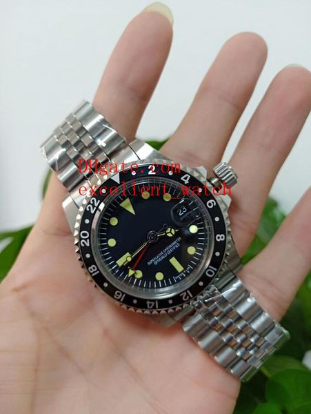 sell watches bp factory 40 mm gmt vintage 1675 stainless steel black dial asia 2813 automatic mechanical mens watches, Slivery;brown
sell watches bp factory 40 mm gmt vintage 1675 stainless steel black dial asia 2813 automatic mechanical mens watches, Slivery;brown