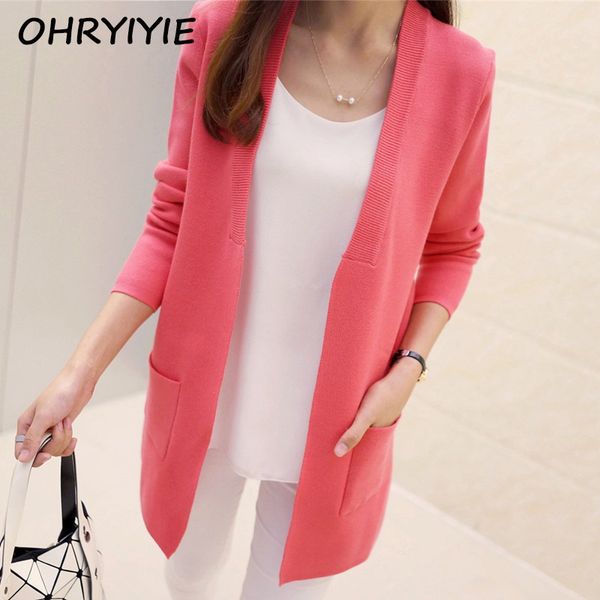 ohryiyie women spring autumn medium-long cardigan 2017 new fashion female elegant pocket knitted outerwear sweater cape, White;black
ohryiyie women spring autumn medium-long cardigan 2017 new fashion female elegant pocket knitted outerwear sweater cape, White;black