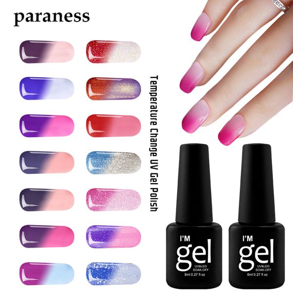 paraness 8ml snowy thermal gel mood changing color diy nail art uv gel varnish long lasting temperature change color polish, Red;pink
paraness 8ml snowy thermal gel mood changing color diy nail art uv gel varnish long lasting temperature change color polish, Red;pink