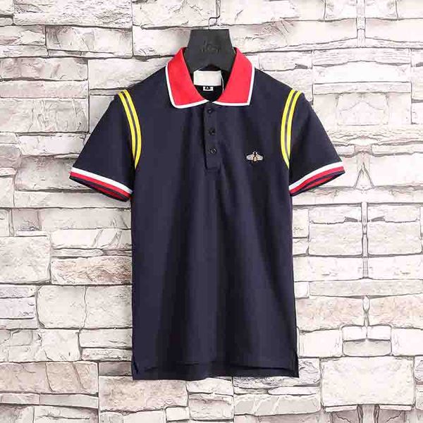 2018 Men's Italian brand Bee embroidery T-shirt Italy guci Men's fashion Poloshirt black and white blue men's polo shirt
2018 Men's Italian brand Bee embroidery T-shirt Italy guci Men's fashion Poloshirt black and white blue men's polo shirt