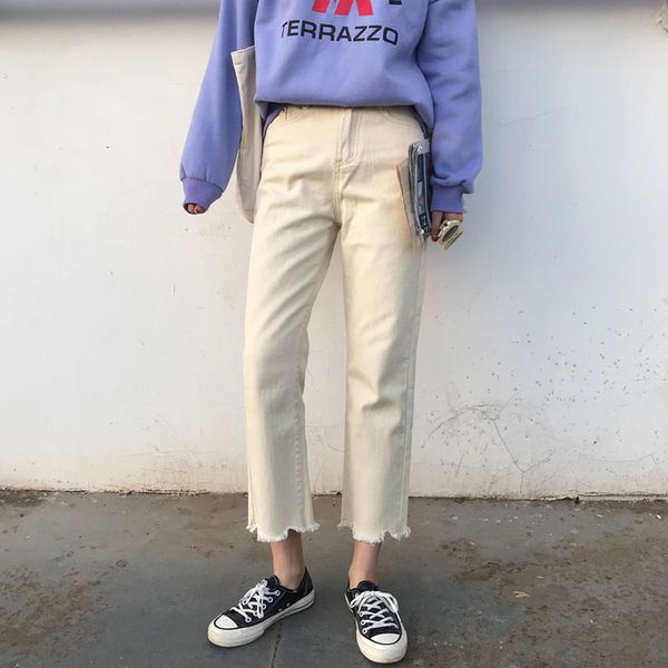 kymakutu new loose casual women torn straight pant solid all match pantalones vaqueros mujer vogue female sankle-length pants, Blue
kymakutu new loose casual women torn straight pant solid all match pantalones vaqueros mujer vogue female sankle-length pants, Blue