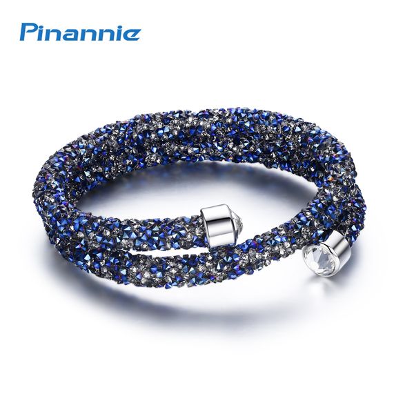 pinannie rhodium plated 100% austria crystal bracelets bangles jewelry party gifts for women, Black
pinannie rhodium plated 100% austria crystal bracelets bangles jewelry party gifts for women, Black