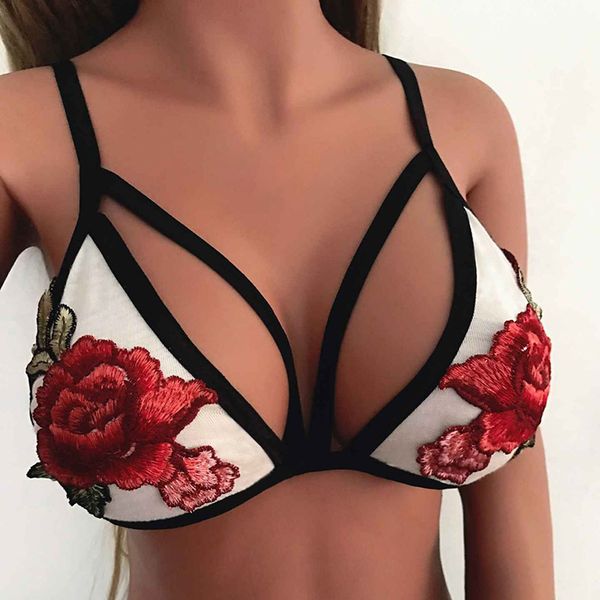 lasperal floral embroidery bra bralette women white unpadded wireless brassiere seamless intimates camis for women, Red;black
lasperal floral embroidery bra bralette women white unpadded wireless brassiere seamless intimates camis for women, Red;black