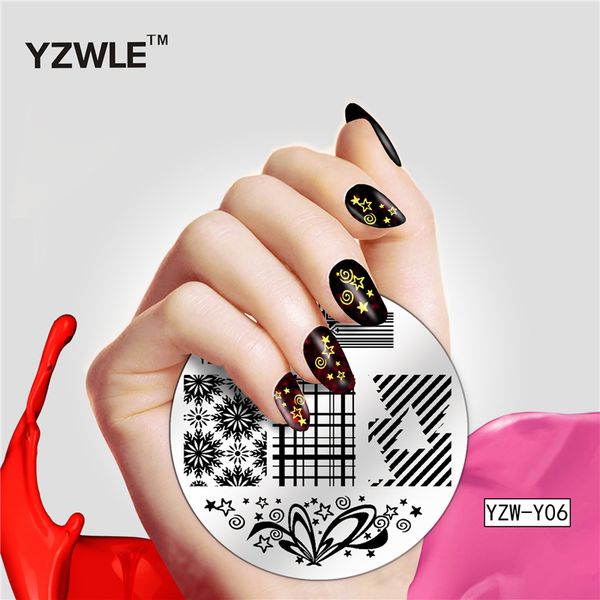 yzwle 5.6cm round nail art stamp stamping plates lattice flower lace design image plate nail art decorations, White
yzwle 5.6cm round nail art stamp stamping plates lattice flower lace design image plate nail art decorations, White