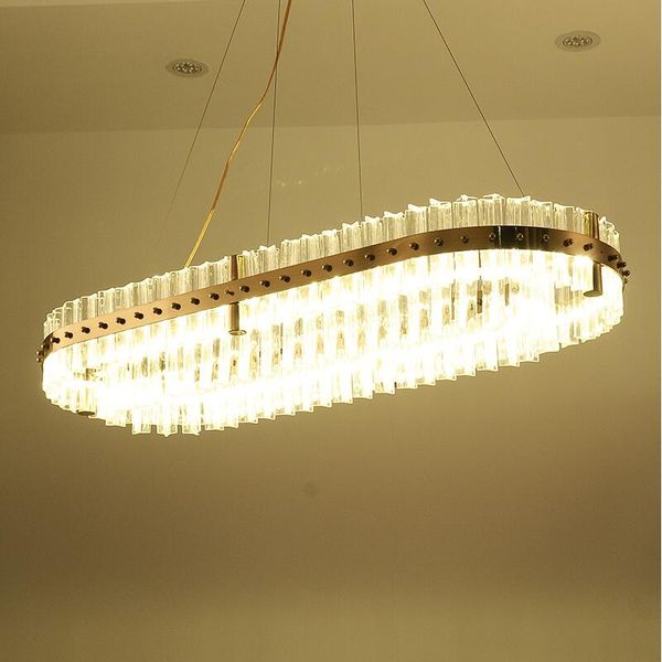 Modern restaurant crystal lamp simple atmospheric modern rectangular LED chandelier bar designer luminaire
Modern restaurant crystal lamp simple atmospheric modern rectangular LED chandelier bar designer luminaire