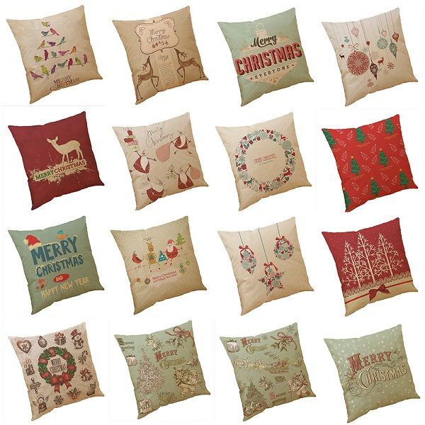 

new christmas gift series pillow covers 18 styles company promotional advertising gifts can be printed logo customized any pattern