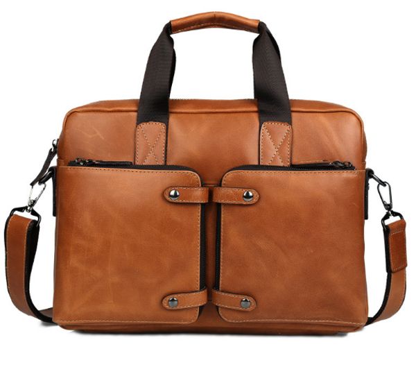 men fashion oil wax leather briefcase cowhide handbag business men leather messenger cross bag genuine 14 "lapbag
men fashion oil wax leather briefcase cowhide handbag business men leather messenger cross bag genuine 14 "lapbag