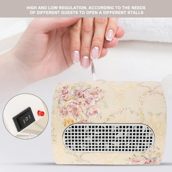 nail dust collector vacuum cleaner for nail art use dust collector for tool manicure tools with 3 fans + 2 bag, Silver 
nail dust collector vacuum cleaner for nail art use dust collector for tool manicure tools with 3 fans + 2 bag, Silver