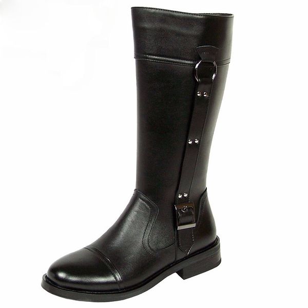 genuine leather men long boots 2018 new winter knee high motorcycle combat boots spring autumn man buckle riding army boots, Black
genuine leather men long boots 2018 new winter knee high motorcycle combat boots spring autumn man buckle riding army boots, Black