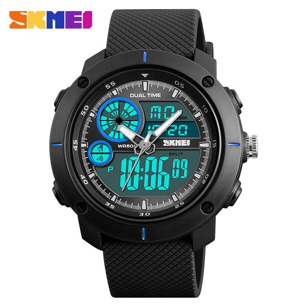 skmei sports watchesmen el light double time watch alarm chrono digital wristwatches 50m waterproof relogio masculino saat, Slivery;brown
skmei sports watchesmen el light double time watch alarm chrono digital wristwatches 50m waterproof relogio masculino saat, Slivery;brown