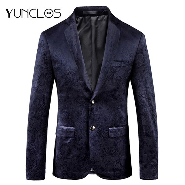 yunclos 2018 new arrival costume velvet rose printed men blazer slim fit party suit jackets blazer jackets for men, White;black
yunclos 2018 new arrival costume velvet rose printed men blazer slim fit party suit jackets blazer jackets for men, White;black