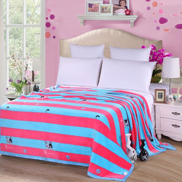 2018 pink blue stripes print blanket soft throw plaids microfiber coral fleece fabric twin full queen size sheet mat
2018 pink blue stripes print blanket soft throw plaids microfiber coral fleece fabric twin full queen size sheet mat