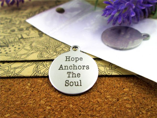 40pcs--" hope anchors the soul"stainless steel charms more style for choosing diy charms pendants for necklace, Bronze;silver
40pcs--" hope anchors the soul"stainless steel charms more style for choosing diy charms pendants for necklace, Bronze;silver