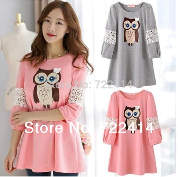 2016 plus size maternity clothing women t-shirt cotton print hoodies pink/gray pullover women size l xl, White
2016 plus size maternity clothing women t-shirt cotton print hoodies pink/gray pullover women size l xl, White