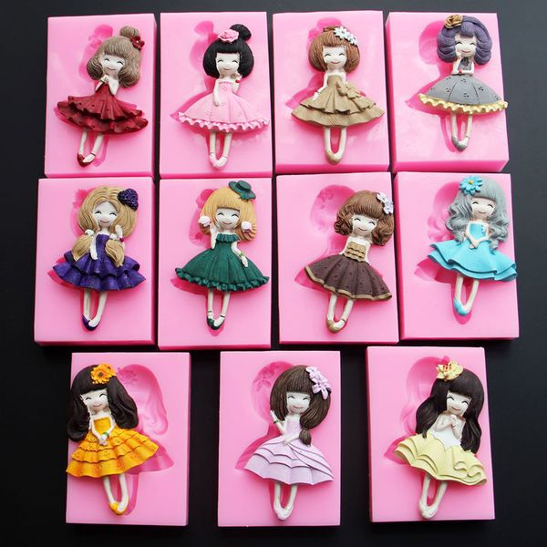 luyou diy silicone mold cute girl fondant mold cake decorating tools chocolate mould baking tools for cakes fm1086
luyou diy silicone mold cute girl fondant mold cake decorating tools chocolate mould baking tools for cakes fm1086