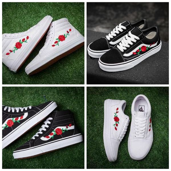 2018 new X AMAC Customs Women Men Skateboarding Shoes Rose Embroidery Sports Old Skool Skate Womens Casual Canvas Shoe Size 5-10
2018 new X AMAC Customs Women Men Skateboarding Shoes Rose Embroidery Sports Old Skool Skate Womens Casual Canvas Shoe Size 5-10