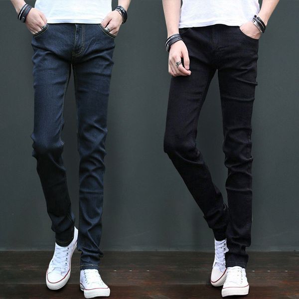 l25 the new 2018 elastic jeans han edition tide hole black feet pants men's cultivate one's morality leisure trousers, Blue
l25 the new 2018 elastic jeans han edition tide hole black feet pants men's cultivate one's morality leisure trousers, Blue