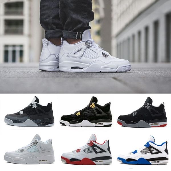 2018 mens 4 Basketball shoes Military Motosports blue Alternate 89 Pure Money White Cement Royalty bred Fire Red Black Cat oreo sneakers
2018 mens 4 Basketball shoes Military Motosports blue Alternate 89 Pure Money White Cement Royalty bred Fire Red Black Cat oreo sneakers