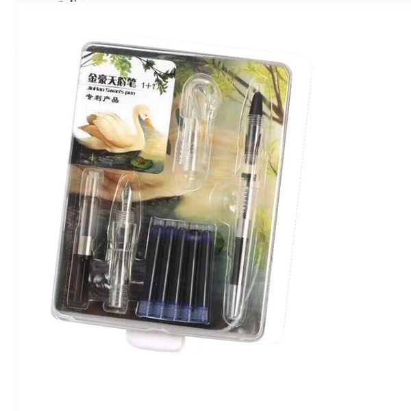 jinhao swan shape series iridium fountain pen set practical writing tool school office stationery supplies 0.38/0.5mm r20
jinhao swan shape series iridium fountain pen set practical writing tool school office stationery supplies 0.38/0.5mm r20