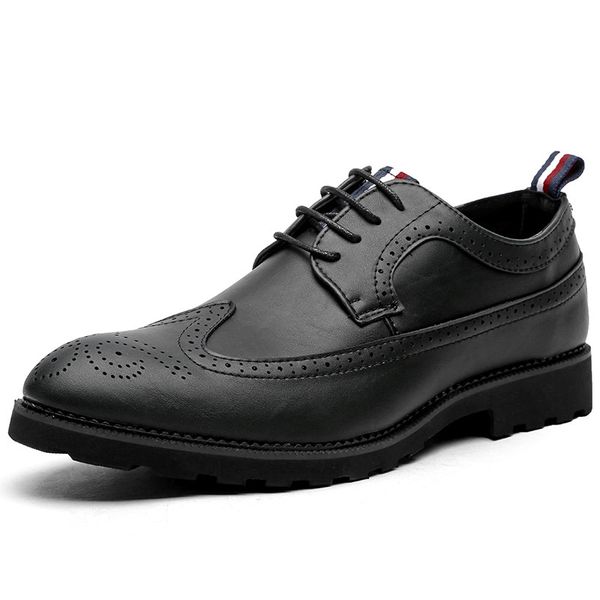 mens brogue leather business dress shoes men fashion designer formal oxfords shoes classic men wedding shoes men's evening pointed shoe, Black
mens brogue leather business dress shoes men fashion designer formal oxfords shoes classic men wedding shoes men's evening pointed shoe, Black