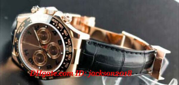 Luxury Watches Wristwatch Men's New Mens Watch Leather Bracelet Rare Chocolate Dial Model 116515 Automatic Men's Wristwatches
Luxury Watches Wristwatch Men's New Mens Watch Leather Bracelet Rare Chocolate Dial Model 116515 Automatic Men's Wristwatches