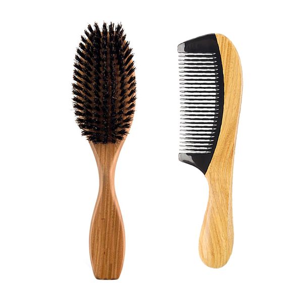 New Boar Bristle Paddle Hair Brush & Round Handle Horn Wood Comb Hair Set Makeup Fashion Styling Detangling Women Curly Hair Long Wig Clean
New Boar Bristle Paddle Hair Brush & Round Handle Horn Wood Comb Hair Set Makeup Fashion Styling Detangling Women Curly Hair Long Wig Clean