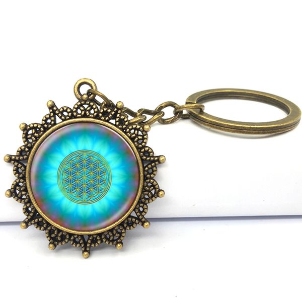 new blue flower of life key ring art glass pendant mandala key chain sacred geometry keychain handmade jewelry for women gifts, Silver
new blue flower of life key ring art glass pendant mandala key chain sacred geometry keychain handmade jewelry for women gifts, Silver