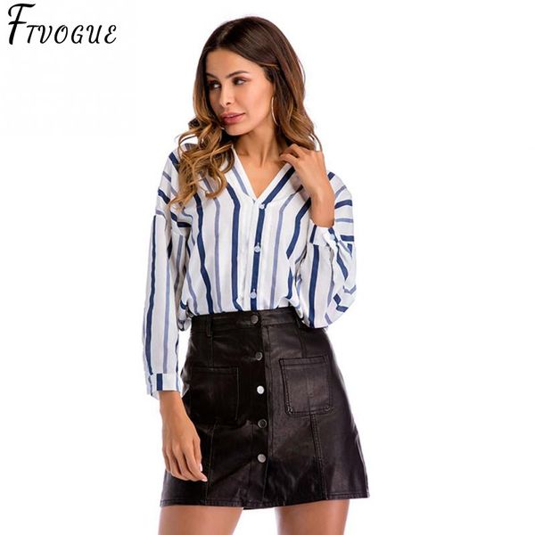 2018 summer fashion women casual v neck stripes print loose shirts bohemia bat sleeves button blouses ladies 3/4 sleeved, White
2018 summer fashion women casual v neck stripes print loose shirts bohemia bat sleeves button blouses ladies 3/4 sleeved, White