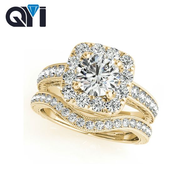 qyi 925 sterling silver rings for women wedding jewelry zircon round shape for engagement party fashion female girls gifts, Golden;silver
qyi 925 sterling silver rings for women wedding jewelry zircon round shape for engagement party fashion female girls gifts, Golden;silver