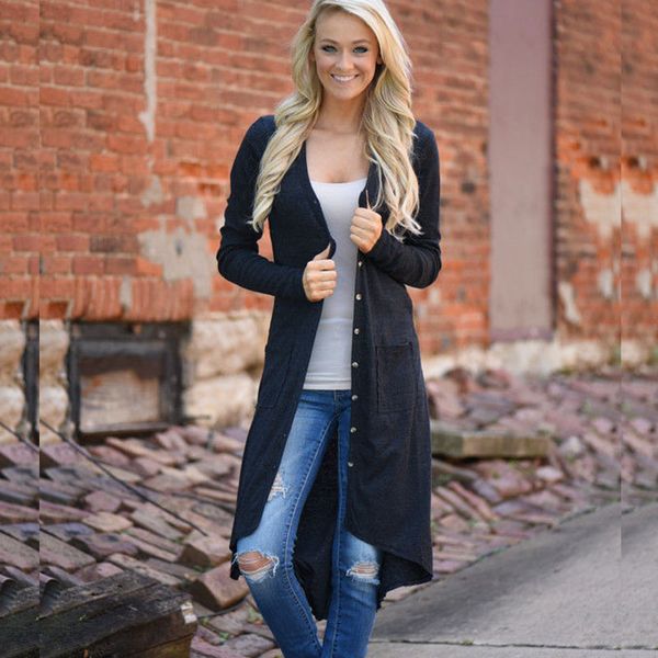 long sleeve sweater women 2017 spring autumn fashion new us european style long knitted female cardigan women's trench, White;black
long sleeve sweater women 2017 spring autumn fashion new us european style long knitted female cardigan women's trench, White;black