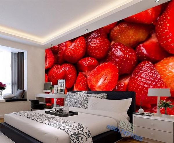 custom p any size mural wall paint strawberry close-up fruit mural modern wallpaper for living room
custom p any size mural wall paint strawberry close-up fruit mural modern wallpaper for living room