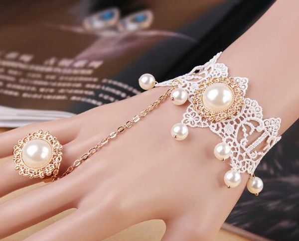 new european and american goth punk style accessories white lace bracelet ladies refer to the integrated chain fashion classic elegant, Golden;silver
new european and american goth punk style accessories white lace bracelet ladies refer to the integrated chain fashion classic elegant, Golden;silver