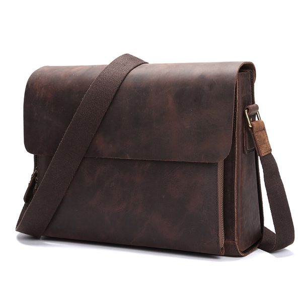 

kingsons genuine leather men's handbag cow man bag nylon briefcase shoulder messenger bags large male business crossbody case