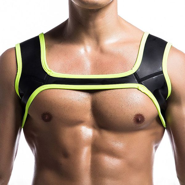 men protective gear tank fitness harness chest 2018 new patchwork shoulder supports braces solid neoprene, White;black
men protective gear tank fitness harness chest 2018 new patchwork shoulder supports braces solid neoprene, White;black