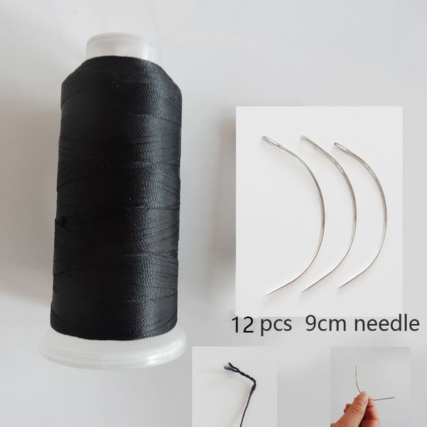 1 roll black hair weaving thread high intensity polyamide thread 12pcs 9cm weaving needles /c type needles/curved needle, Black;brown
1 roll black hair weaving thread high intensity polyamide thread 12pcs 9cm weaving needles /c type needles/curved needle, Black;brown