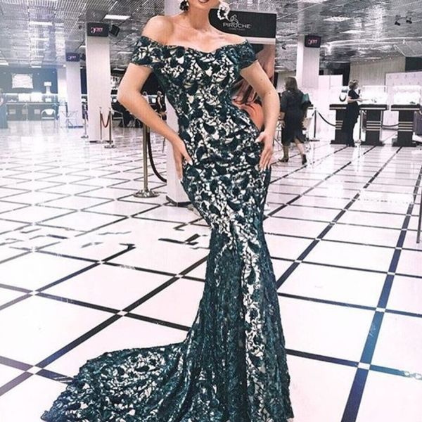lace mermaid prom dresses glamorous off shoulder short sleeve zipper back party dress 2018 elegant sweep train evening dresses cheap, Black
lace mermaid prom dresses glamorous off shoulder short sleeve zipper back party dress 2018 elegant sweep train evening dresses cheap, Black