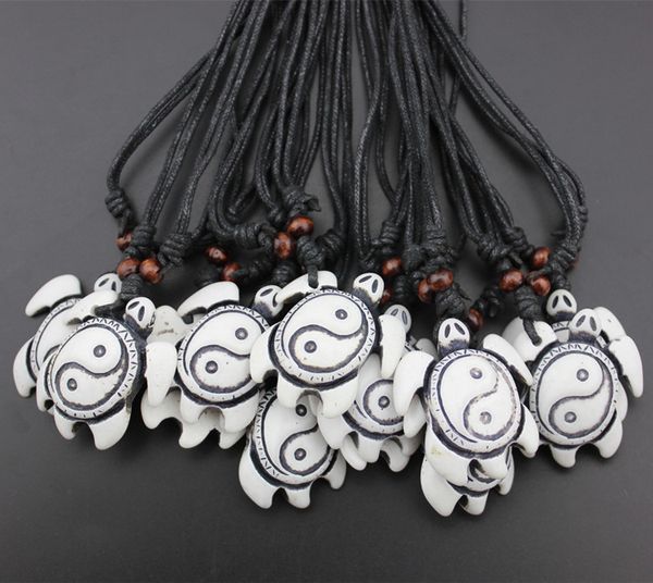 fashion jewelry wholesale lot 12pcs lucky imitation bone carved tai chi yin and yang turtles pendant necklace amulet drop shipping mn433, Silver 
fashion jewelry wholesale lot 12pcs lucky imitation bone carved tai chi yin and yang turtles pendant necklace amulet drop shipping mn433, Silver