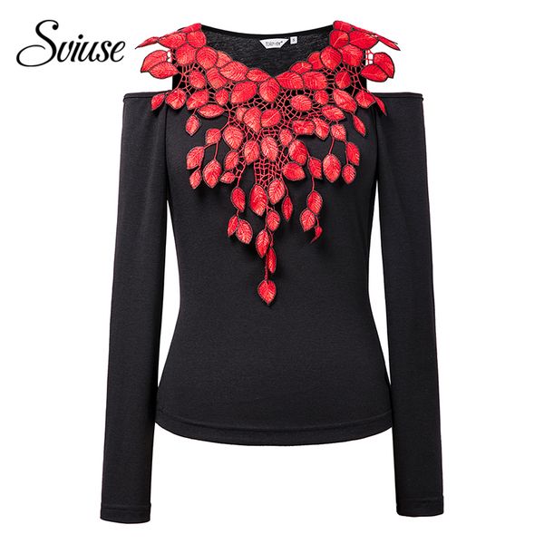 women autumn t shirts 2018 new transparent cold shoulder long-sleeve black t-shirts female fashion casual flower tees top, White
women autumn t shirts 2018 new transparent cold shoulder long-sleeve black t-shirts female fashion casual flower tees top, White