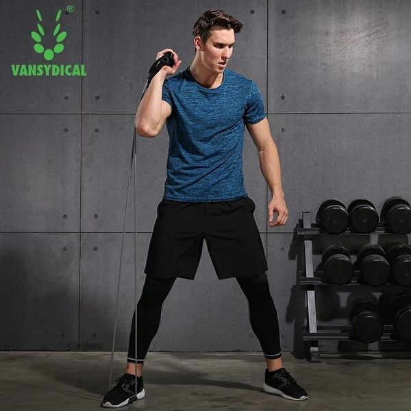 men running sets men's compression run jogging suits tracksuit set fitness tights short sleeves t shirt long pants wears 3pc, Black;blue
men running sets men's compression run jogging suits tracksuit set fitness tights short sleeves t shirt long pants wears 3pc, Black;blue
